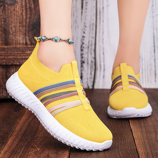 Women's Casual Shoes Breathable Mesh Surface Plus Size Soft Bottom Sneakers