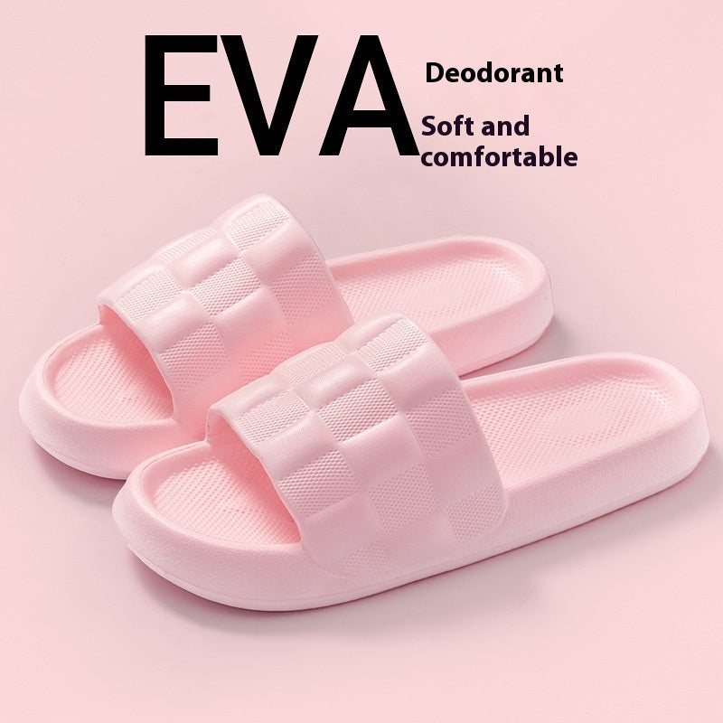 Summer Women's Soft Sole Slide On Slippers Breathable Beach Flat Sandals