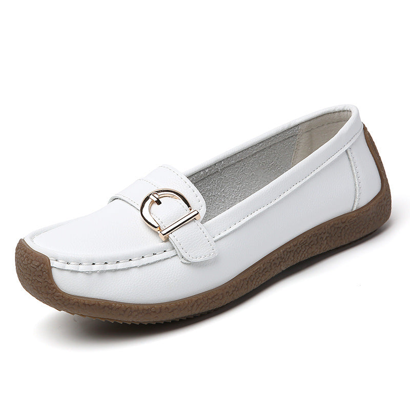 Loafers Buckle Casual Women's Soft Bottom Comfortable Flat Shoes
