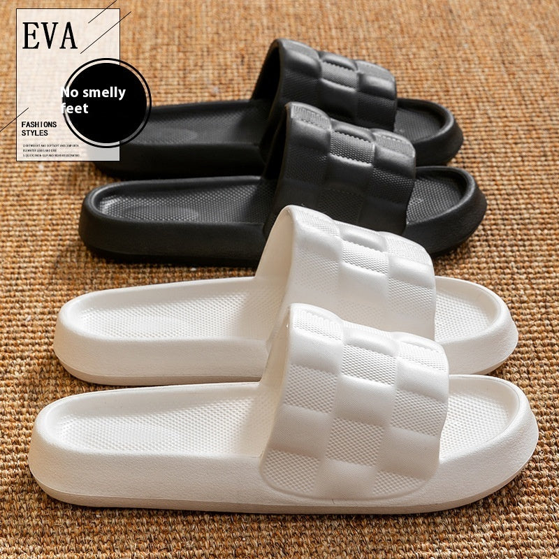 Summer Women's Soft Sole Slide On Slippers Breathable Beach Flat Sandals