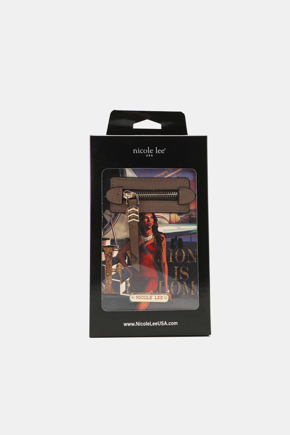 Nicole Lee USA Phone Case Wallet Vegan Leather Crossbody Cell Phone Case Wallet Various Designs, Floral Valentine Black, Paris, Heaven, Tea, Love, Trave l