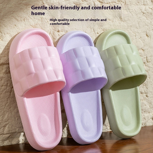 Summer Women's Soft Sole Slide On Slippers Breathable Beach Flat Sandals