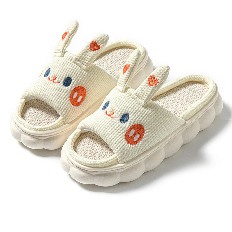 Cutest Rabbit or Bear Style Open Toe Slide On Flat Slippers