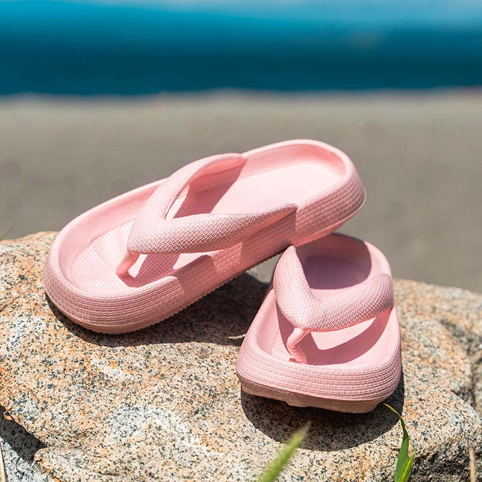 Outdoor Seaside Beach Thick Chunky Sole Flip Flops