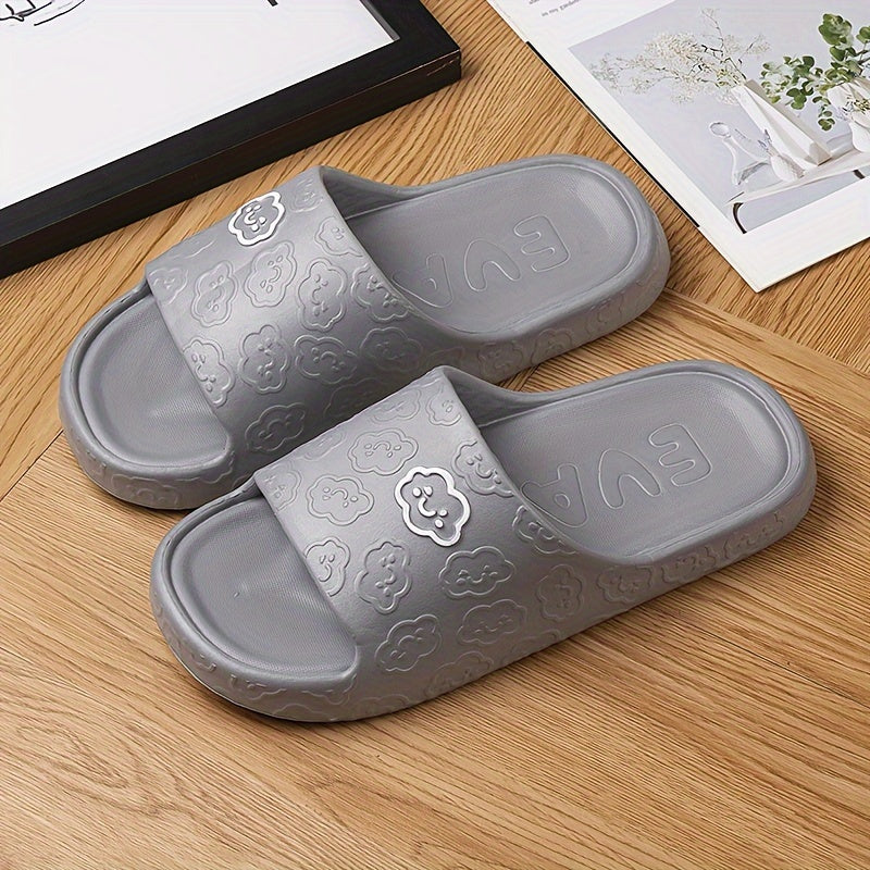 EVA Men's And Women's Beach Sandals Slippers Men's Couple Men's Non Slip Slide On Flats