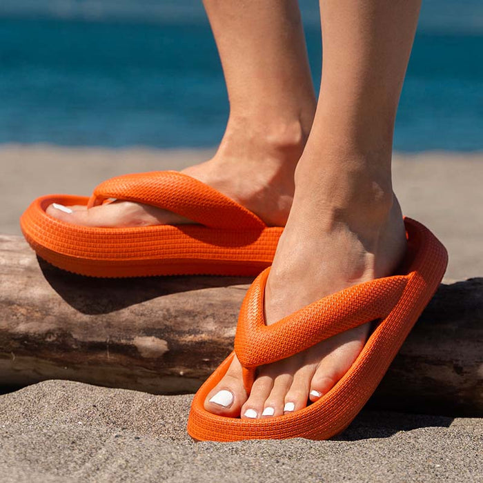 Outdoor Seaside Beach Thick Chunky Sole Flip Flops