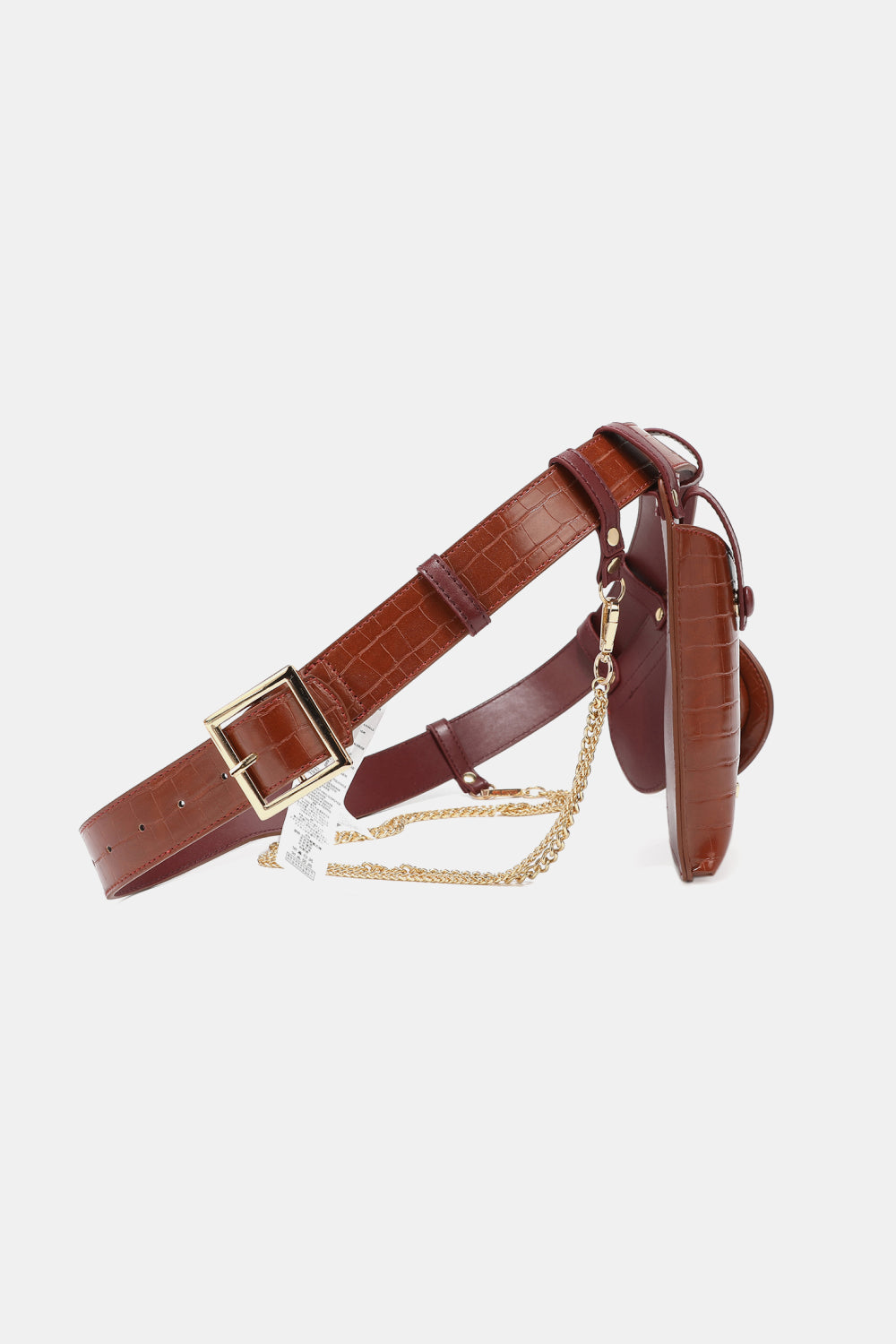 Nicole Lee USA Phone Case Vegan Leather Cell Phone Case & Pouch Aurelia Waist Belt Various Colors, Black, Red, Olive, Chestnut