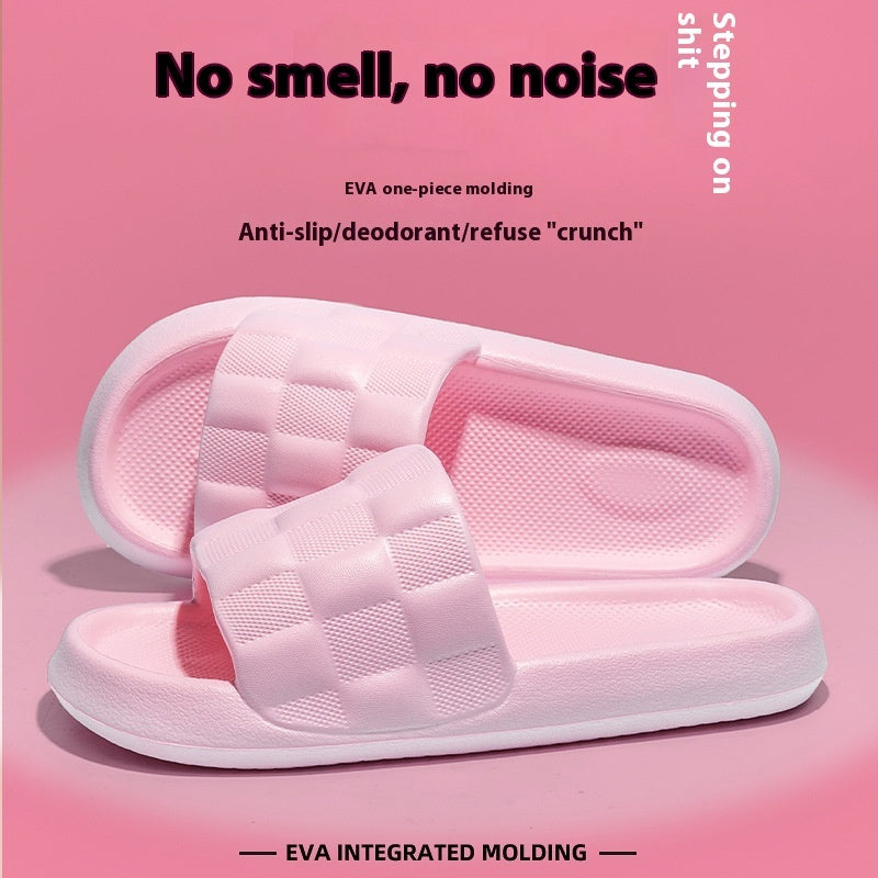 Summer Women's Soft Sole Slide On Slippers Breathable Beach Flat Sandals