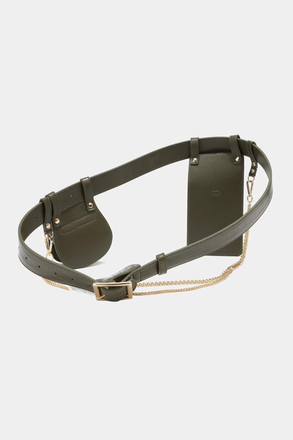 Nicole Lee USA Phone Case Vegan Leather Cell Phone Case & Pouch Aurelia Waist Belt Various Colors, Black, Red, Olive, Chestnut